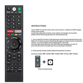 for Sony TV Remote Replacement fit for Sony-TVs and Bravia-TVs，for All Sony 4K UHD LED LCD HD Smart TVs