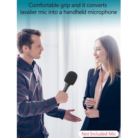 YOUSAHRES Interview Microphone Handheld Adaptor for DJI Mic 1/2, DJI Mic Holder Mic Adapter Compatible with DJI Wireless Microphone, DJI Mic Stand for Interview