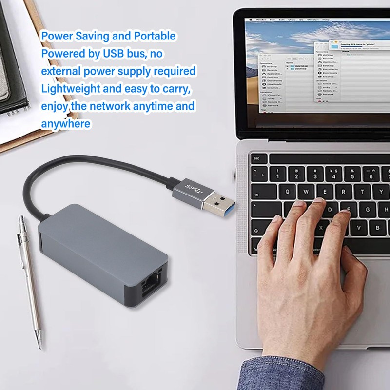 USB 3.0 to 2.5G Ethernet Adapter, Portable Plug and Play