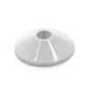 10 Set of Rosettes Heater Collars White 22 mm