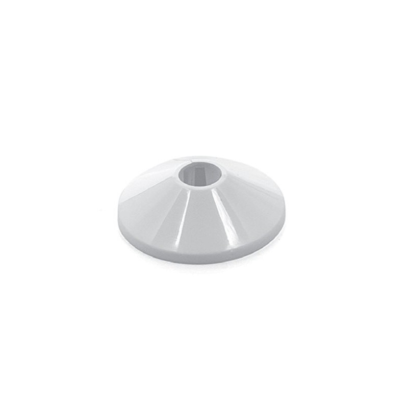 10 Set of Rosettes Heater Collars White 22 mm