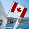 FLAGPARK Canadian Flag 12x18 inch Embroidered Canada Boat Flags, CA