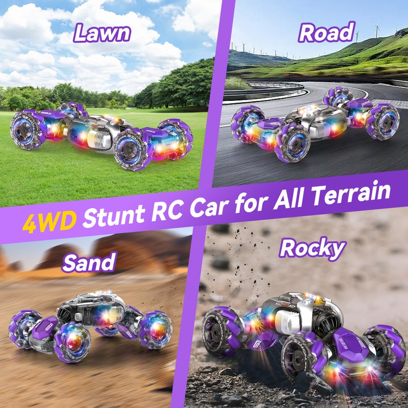 Nicella Gesture Sensing RC Stunt Car, Remote Control Cars Transformer