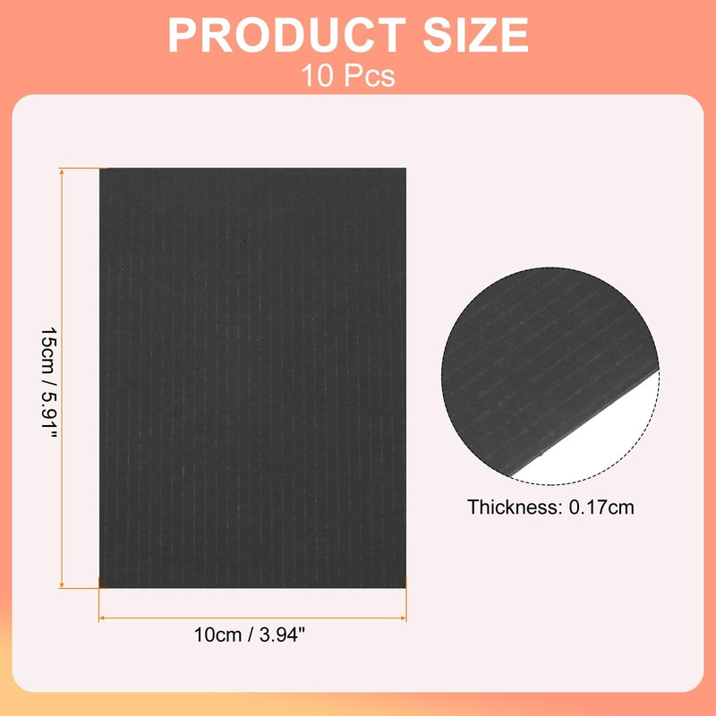 Rebower Corrugated Cardboard Paper Sheets, Corrugated Paper Cardboard Inserts [for