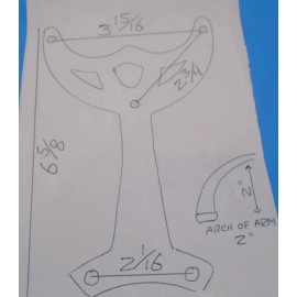 Harbor Breeze 1 -HARBOR BREEZE HUGGER CEILING FAN ARM MATTE WHITE NUMBER SG-US1-C A w/ Screws