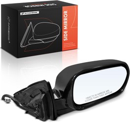 A-Premium Passenger Side Power Door Mirror - Compatible with Acura RSX 2004 2005 2006 - Heated Power Folding Smooth Black Outside Rear View Mirror