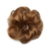 Silk-co Curly Hair Bun Extensions Real Remy Human Hair Messy