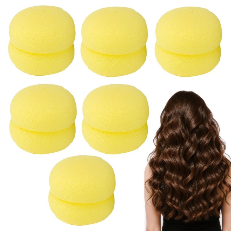 Conjunto de Estilismo Rizador Pelo Fresa 6 Piezas Espuma para