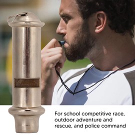 VGEBY 5 Piece Outdoor Metal Whistle Emergency Whistle Stainless Steel for Coaches and Referees Safety