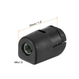 uxcell Gas Spring Strut M6 Joint Fitting Female Threaded Connectors Steel Black, 4Pcs