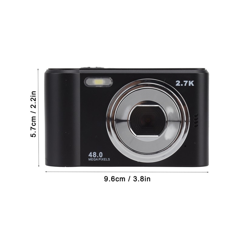 Kids Digital Camera Black 44MP 1080 Video Entry Level CCD