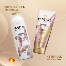 Pantene, Pack Shampoo Nutritivo 300 ml + Acondicionador 250 ml Pantene Colágeno Nutre y Revitaliza