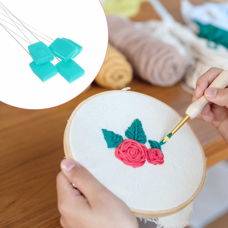 5 Pcs Embroidery Punch Needle Threader, Sewing Machine Needle Threader,