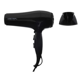 Secador de Cabello Ga.ma Mistral Tourmaline 1900W Iones Negro con 2 Velocidades y 3 Temperaturas.