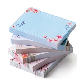 Mr. Pen- Sticky Notes, 1.5"x 2", 6 Pads, 60 Sheets, Small Floral Mini Notes, Colored Bulk Pads