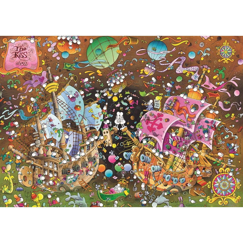 Clementoni 36527 Mordillo 'The Kiss' Puzzle 6000 Pieces, Skill Game