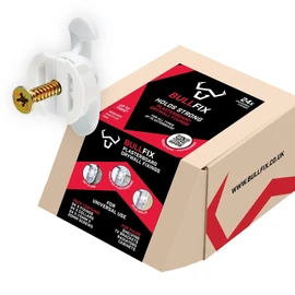 Bullfix Universal Drywall Anchors, Holds up to 255lbs, Hollow Wall Fixings for Drywall Heavy Duty Set, Kit with Screws & 13/16” Drill Bit Included, Dry Wall Anchors and Screws Kit - 24 Pack