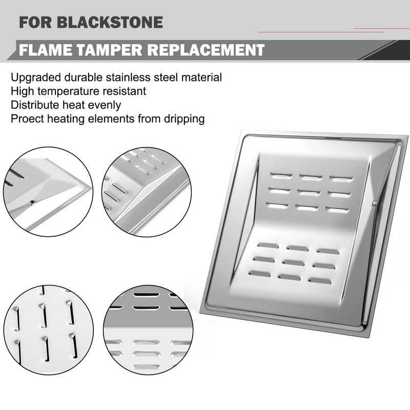 Flame Tamper Replacement for Blackstone 1555 1550 1827 griddle Tailgater