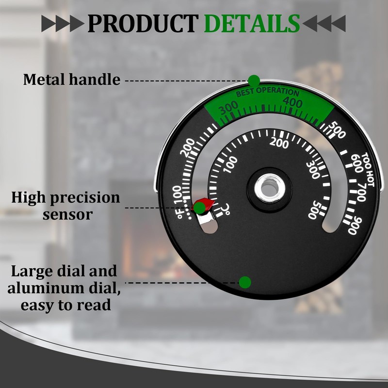 High Quality Magnetic Oven Thermometer for Precise Temperature Measurement and
