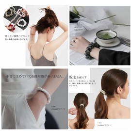 Hair Rubber Silk Hair Elastic Scrunchie Silk Hair Scrunchie 1 Piece Hair Closure 100% Silk 16 Momme Ring Rubber Hair Accessory Hair Ornament Charm Anti-static Hair Gentle on Hair Pony Tail Bun Hair