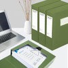 HUA JIE 2 Pack A4 Storage File Boxes Archives Case,65mm