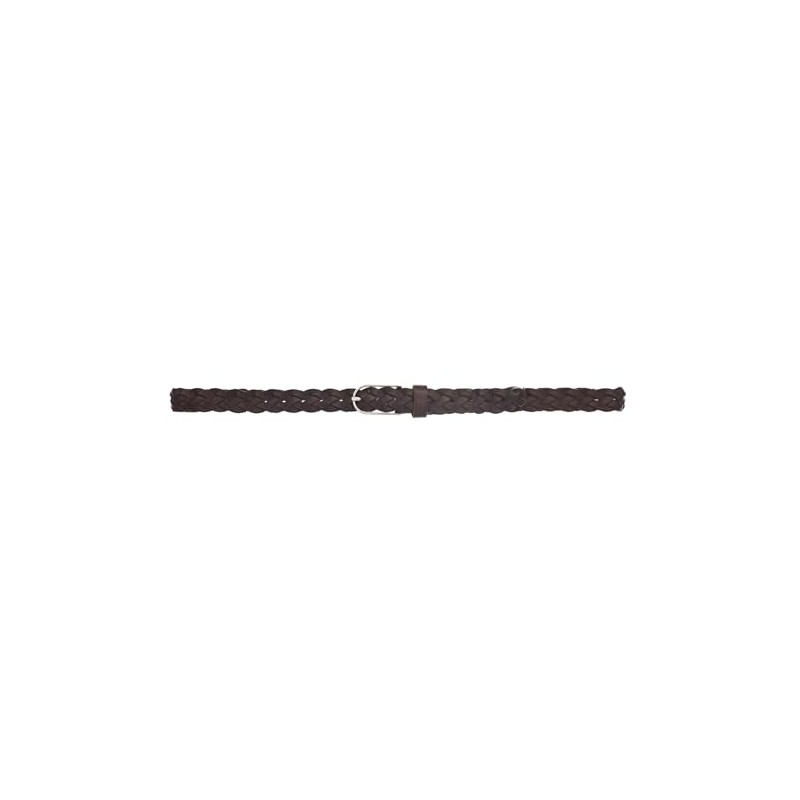 Vanzetti Women's Braided Leather Belt Width 2.5cm 80-105cm, brown