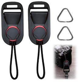 [ZHSHXNGY] Anchor Links Camera Strap Detachable Adapter Quick Release Camera Strap Adapter Universal Easy to Install and Remove Binoculars Compatible with Black + Red Anchor Links Design