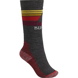 Burton Boys Youth Emblem Midweight Sock, True Black, Small/Medium