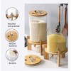 Flour and Cereal Container, 5L/8L, Rice Dispenser, Creative Glass Food