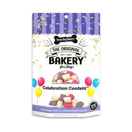 Three Dog Bakery Celebration Confetti - Puppy & Training Treats, Birthday & Special Occasion Dog Biscuits