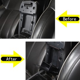 e-power-auto-Trim Armrest Box Privacy Storage Box Black accessories Fit For Humme-r H3 2005-09 US