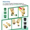 Mtsooning 100 PCS HVAC 1/4" Quick Coupler Charging Gaskets, O-Ring
