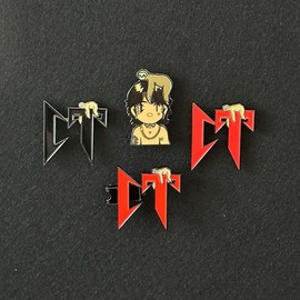 Corridos Tumbados Hat Pin - Color: CT Hat Pin (Red)