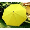 BELLRINO DECOR 10 ft 8 Ribs Yellow Replacement Umbrella Canopy