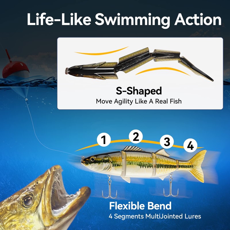 Fishing Gear, Fishing Lures for Freshwater or Saltwater, Bass Fishing