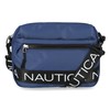 Nautica Nylon Bean Crossbody/Belt Bag with Adjustable Shoulder Strap, Indigo,