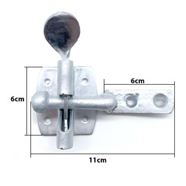 MKB Heavy Duty Self-Locking Garden Outdoor Lock Auto Gate Latch Catch Ideal for Front Auto Gate Latch Galvanized Garden Gate Latches
