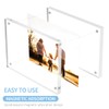 Sezanrpt Acrylic Picture Frame 6x8 Inches, High Transparent Magnetic Photo