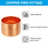 PATIKIL 1-1/4" Copper Pipe End Cap, 1Pcs Copper Fitting Cap