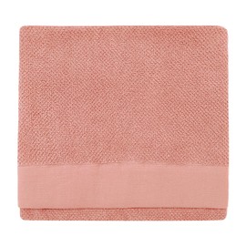 furn. Textured Bath Towel, Cotton, Blush, 70 x 130cm
