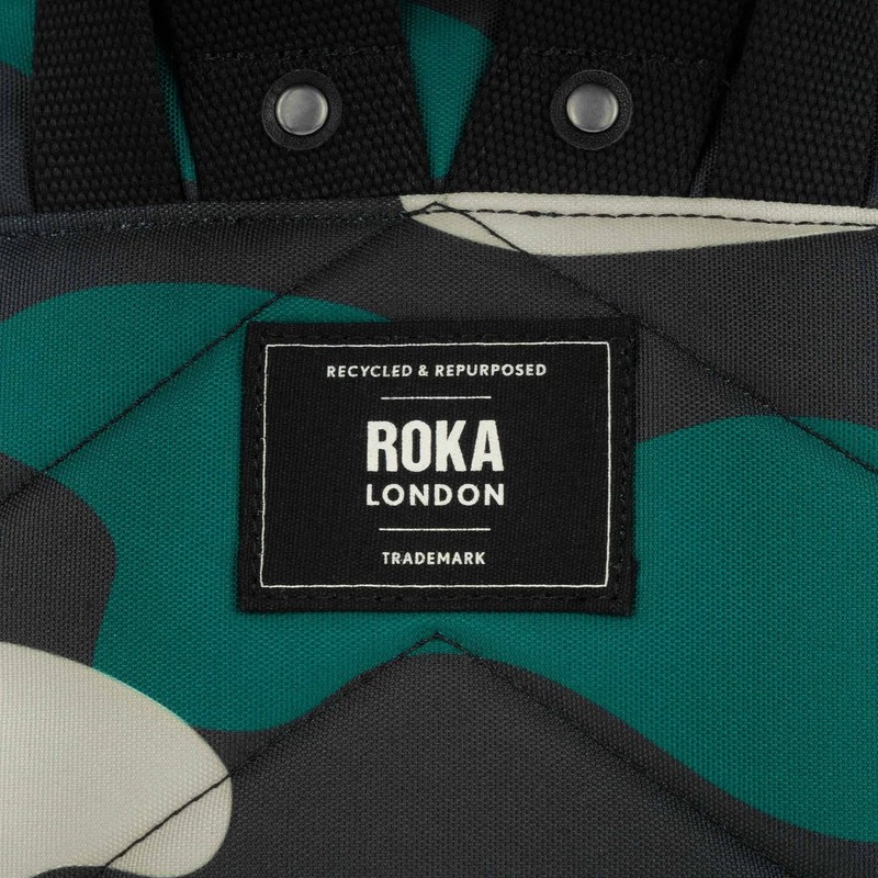 ROKA London Bantry b Small Urban Camo Recycled Canvas Backpack