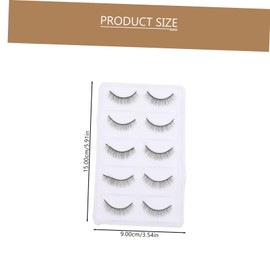 Baluue 5pairs Natural False Eyelashes for Daily Use Comfortable and Lightweight for Parties Weddings and Photoshoots Style
