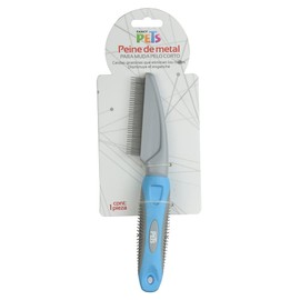 Fancypets Fancy Pets Peine de Metal para Muda de Pelo Corto con Mango para Perro