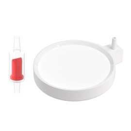 WTMCC 3.15 Inch Fish Tank Air Stone Aquarium Tank Air Dissolved Air Diffuser Aquarium Oxygen Aerator Bubbler Stone for 30 to 70 Gallon Fish Tanks (8cm,White)