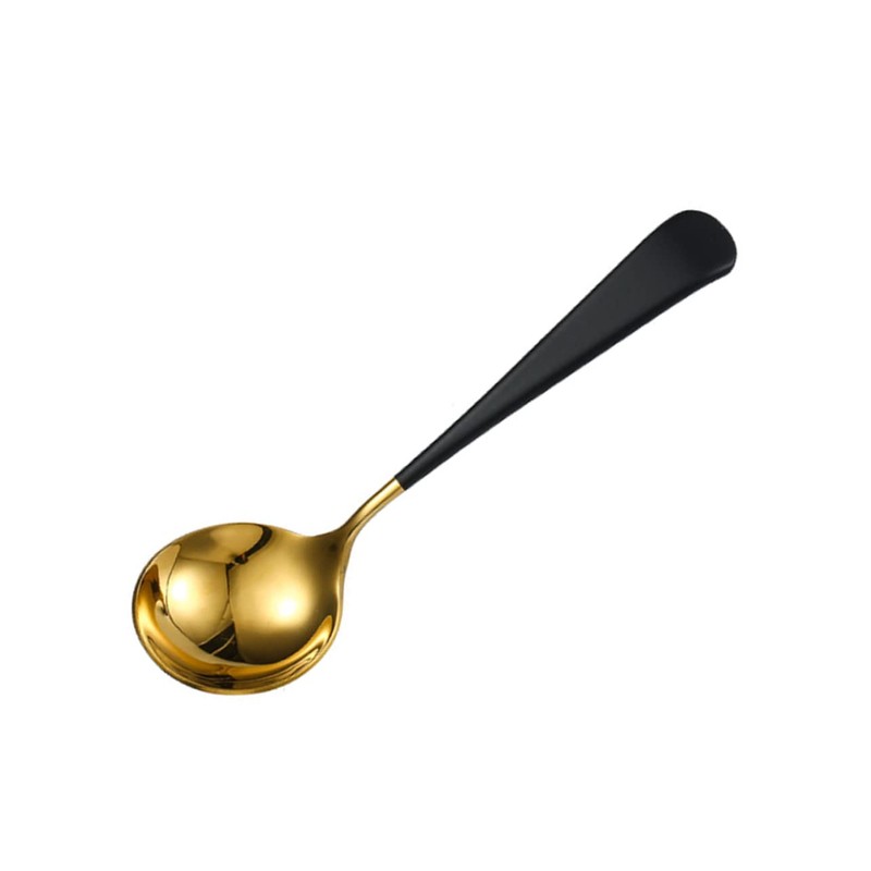 DOITOOL 2pcs Large Serving Utensil Mixing Spoon Round Head Soup