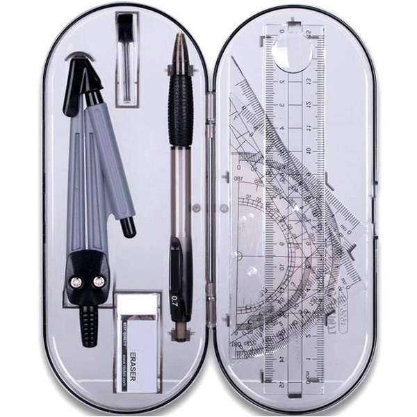 Xinlie Compass & Geometry Kit Set, Math Geometry Kit, Student