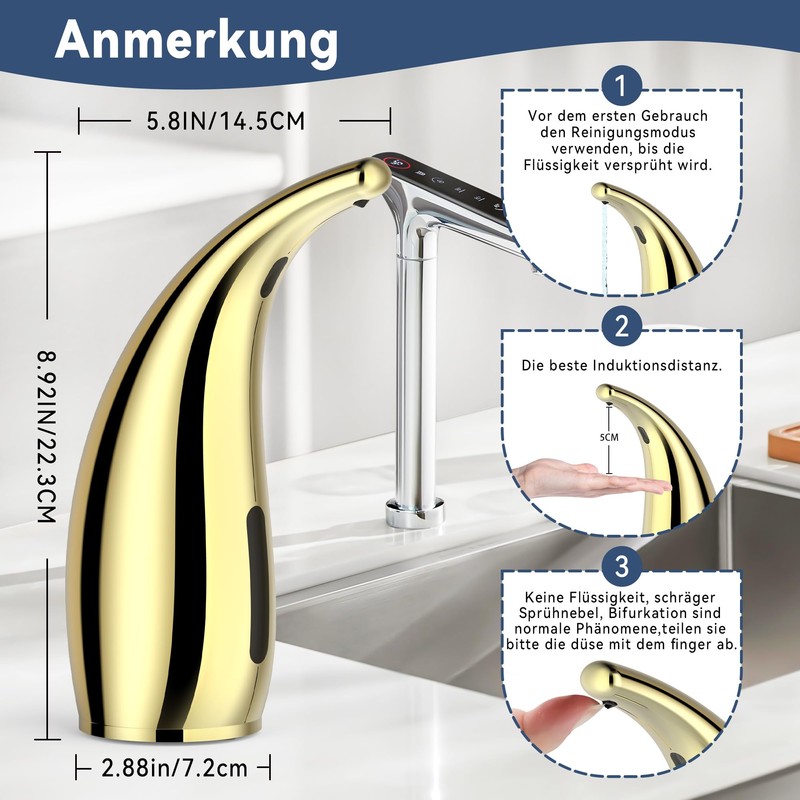 XZUO Adjustable Automatic Soap Dispenser