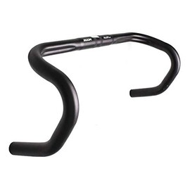 Hi Quality Butted Lightweight Alloy Drop Handlebar Road Bicycle Racing Fixie 25.4 mm Choose Width 400, 420 or 440 mm Black, Width 440 mm