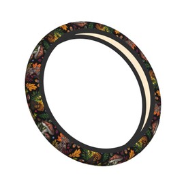 Wetland Fern Neoprene Steering Wheel Cover for Men Women Anti-Slip Elastic Steering Wheel Protective Cover 15in Universal Car Accessories Fit Cars, SUVs, Auto