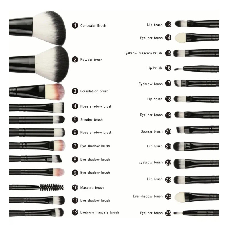 Set de Brochas de Maquillaje Profesional de 22 Piezas para